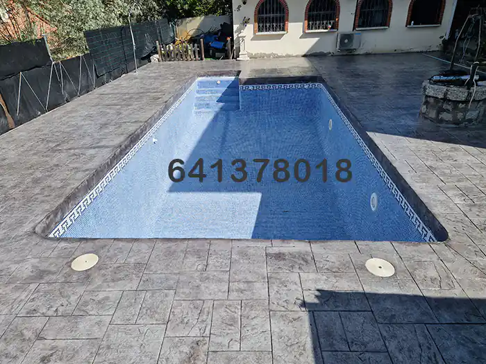 Obra de hormigón impreso en Asturias