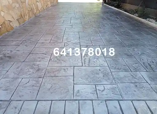 Obra de hormigón impreso en Benavente