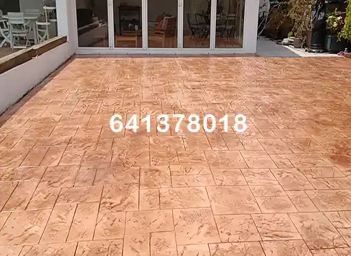 Obra de hormigón impreso en Carreño