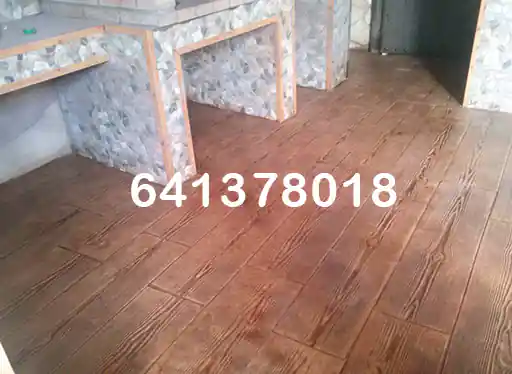 Obra de hormigón impreso en Caso