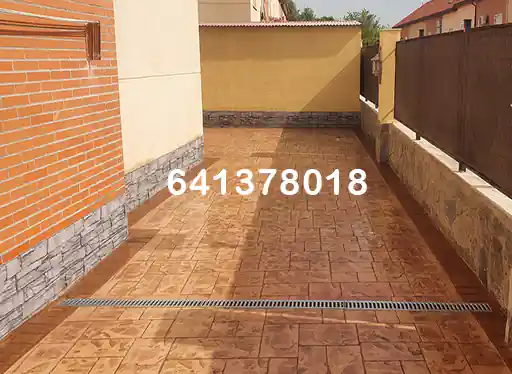 Obra de hormigón impreso en Castropol