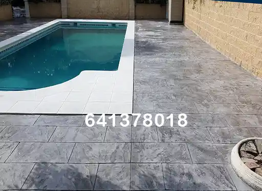 Obra de hormigón impreso en Peñamellera Baja