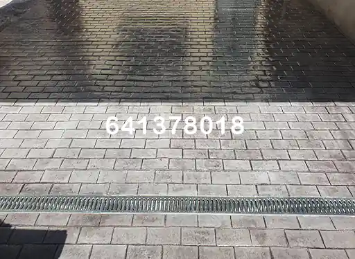 Obra de hormigón impreso en Salas