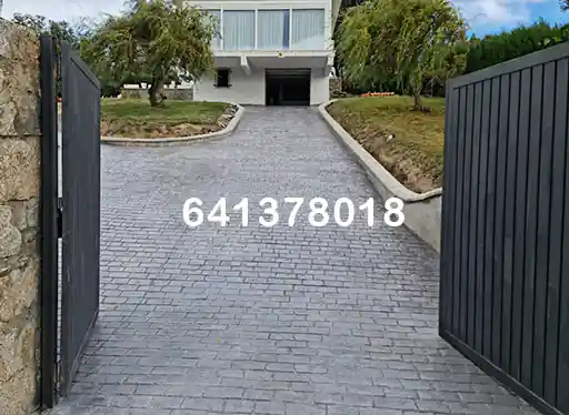 Obra de hormigón impreso en Tapia de Casariego