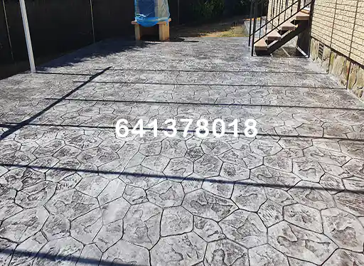 Obra de hormigón impreso en Villaviciosa