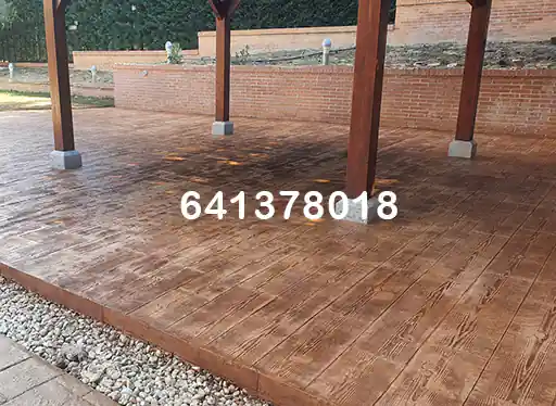 Obra de hormigón impreso en Villayón